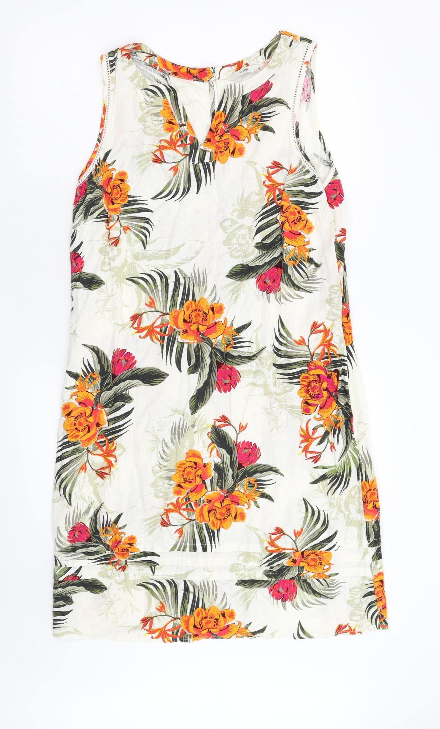 George Womens Multicoloured Floral  Shift  Size 16