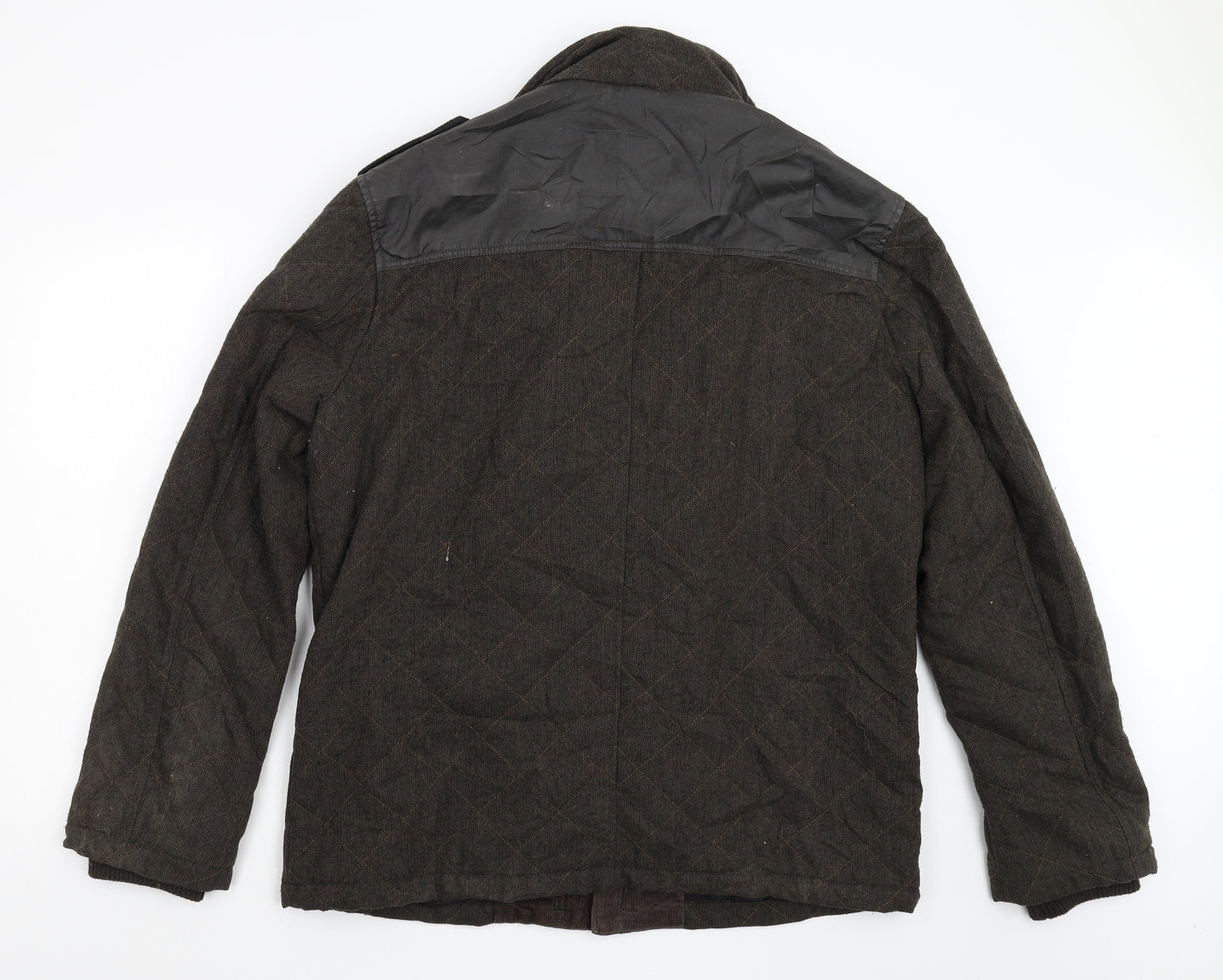 George Mens Brown   Overcoat Coat Size L