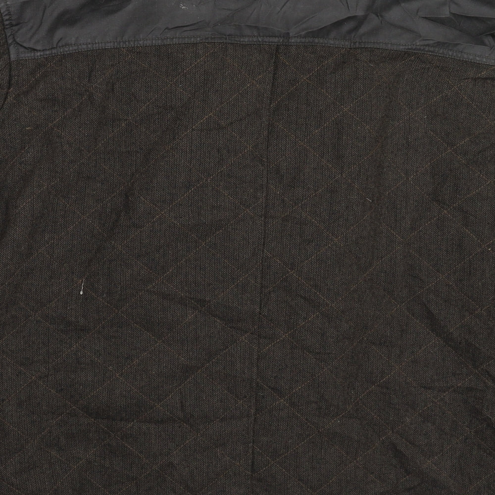 George Mens Brown   Overcoat Coat Size L