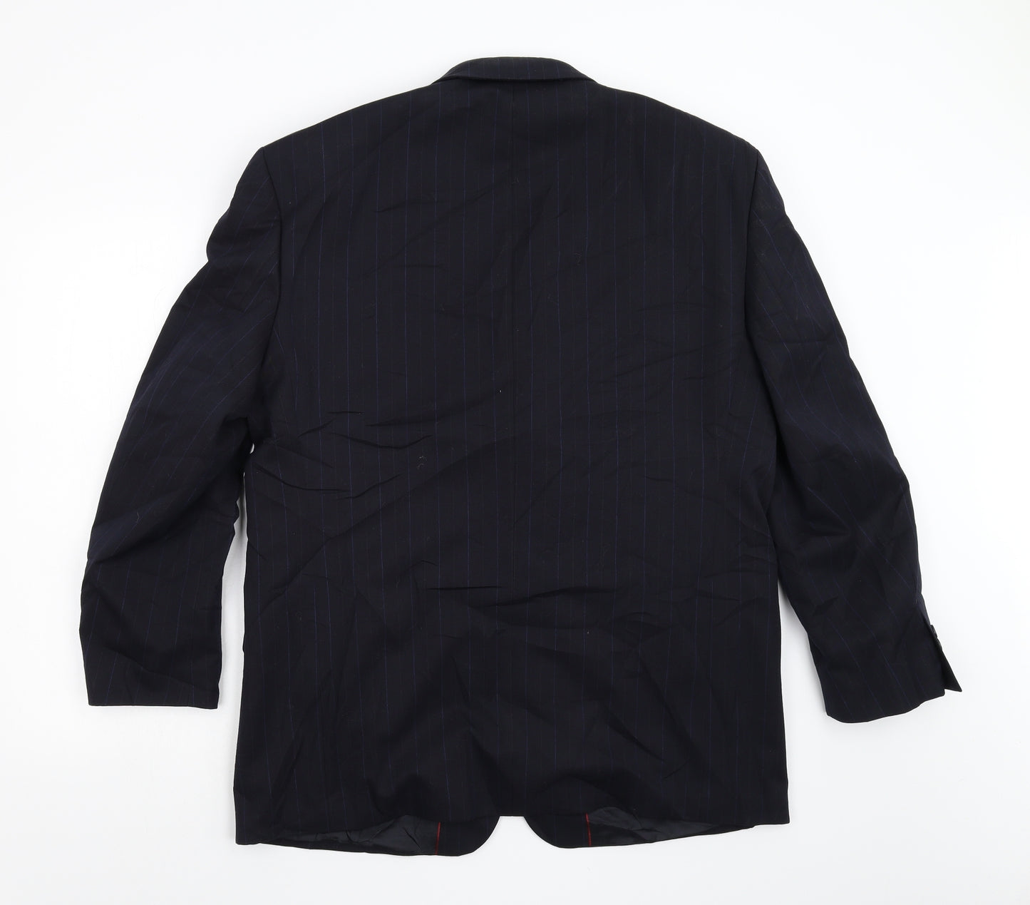 Daniel Dresscott Mens Blue Striped  Jacket Blazer Size 44