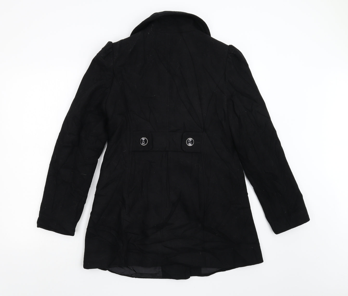 Dorothy Pertkins Womens Black   Overcoat Coat Size 10