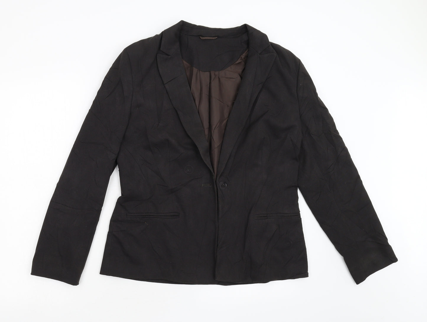 Principles Petite Womens Brown   Jacket Blazer Size 12
