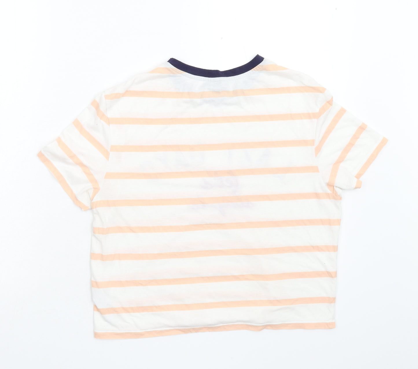 Topshop Womens Multicoloured Striped  Top Pyjama Top Size 10