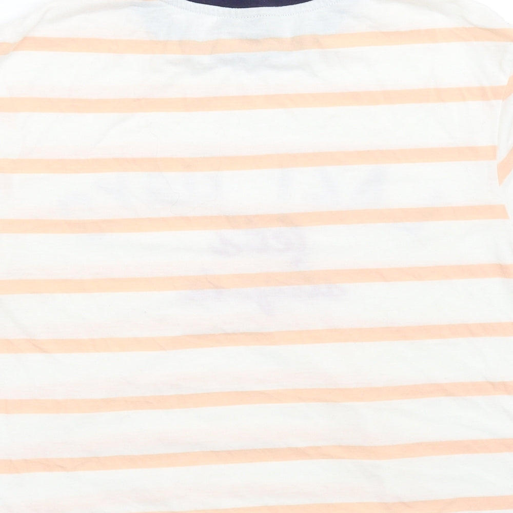 Topshop Womens Multicoloured Striped  Top Pyjama Top Size 10