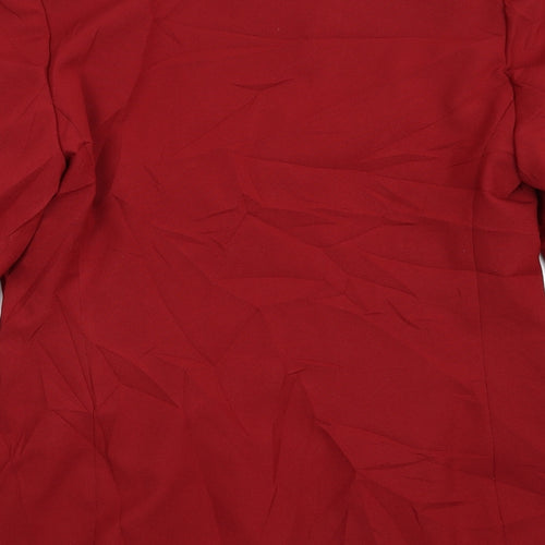Classics Womens Red   Jacket Suit Jacket Size 14