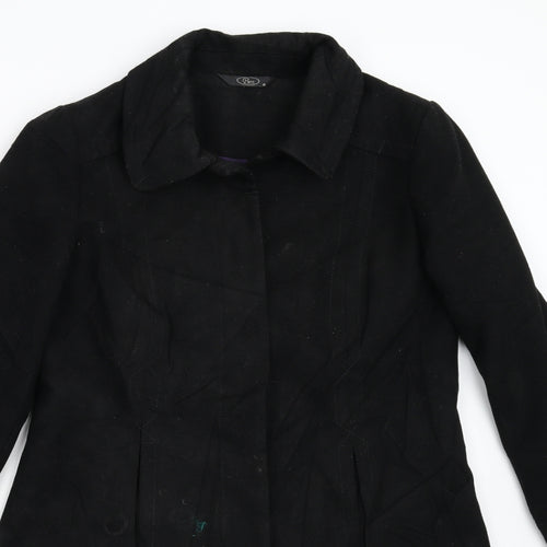 BM Womens Black   Overcoat Coat Size 12