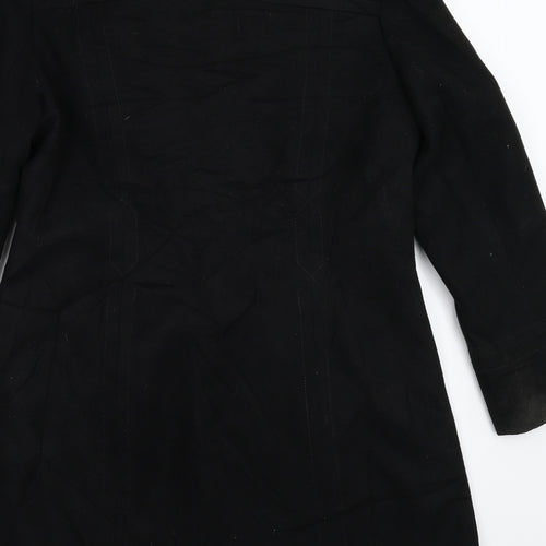 BM Womens Black   Overcoat Coat Size 12
