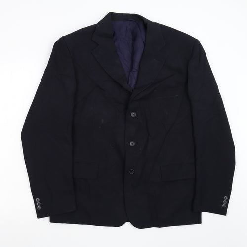 Essentials Mens Blue   Jacket Blazer Size 40