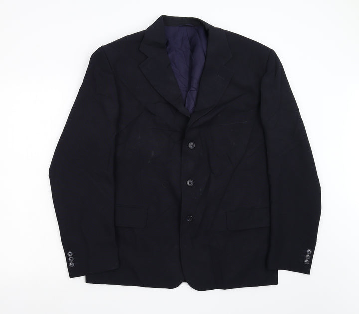 Essentials Mens Blue   Jacket Blazer Size 40