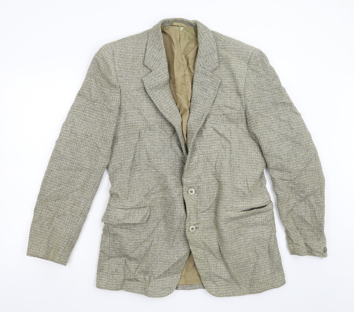 Preworn Mens Green  Tweed Jacket Blazer Size 40
