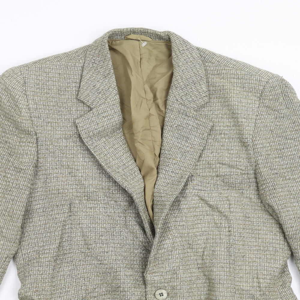 Preworn Mens Green  Tweed Jacket Blazer Size 40
