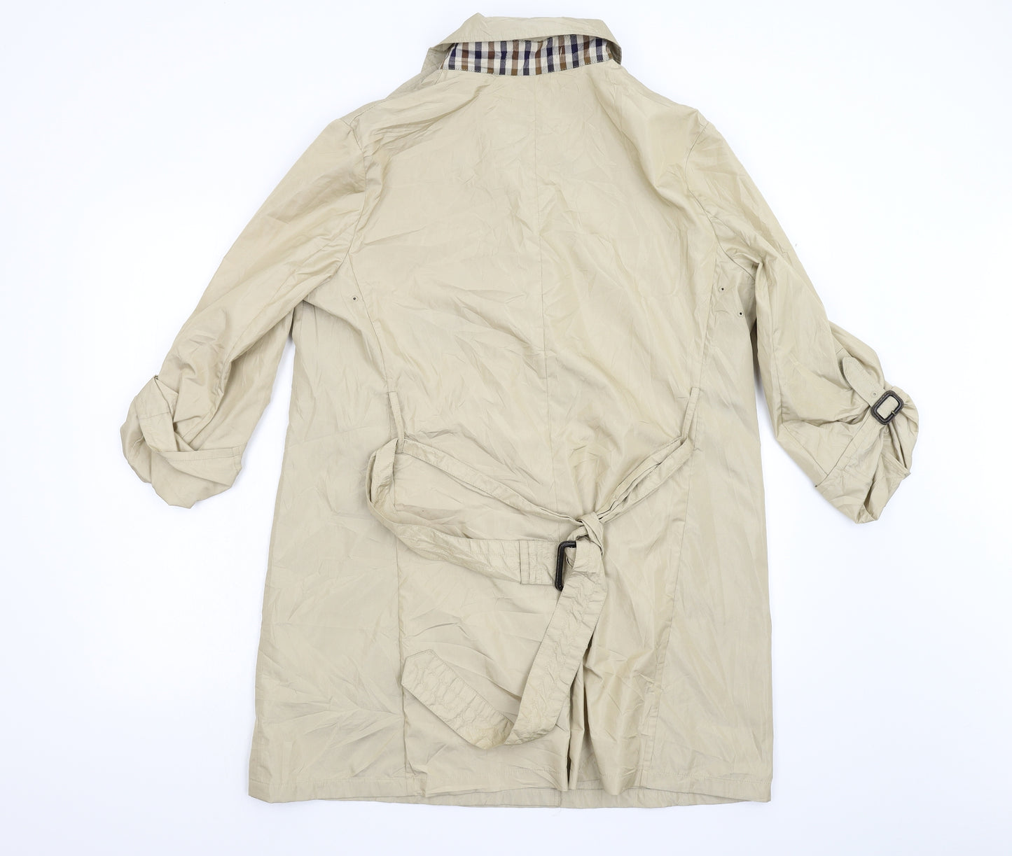 Aquascutum Womens Beige   Trench Coat Coat Size L