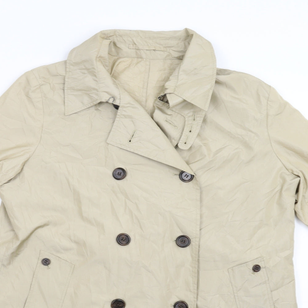 Aquascutum Womens Beige   Trench Coat Coat Size L