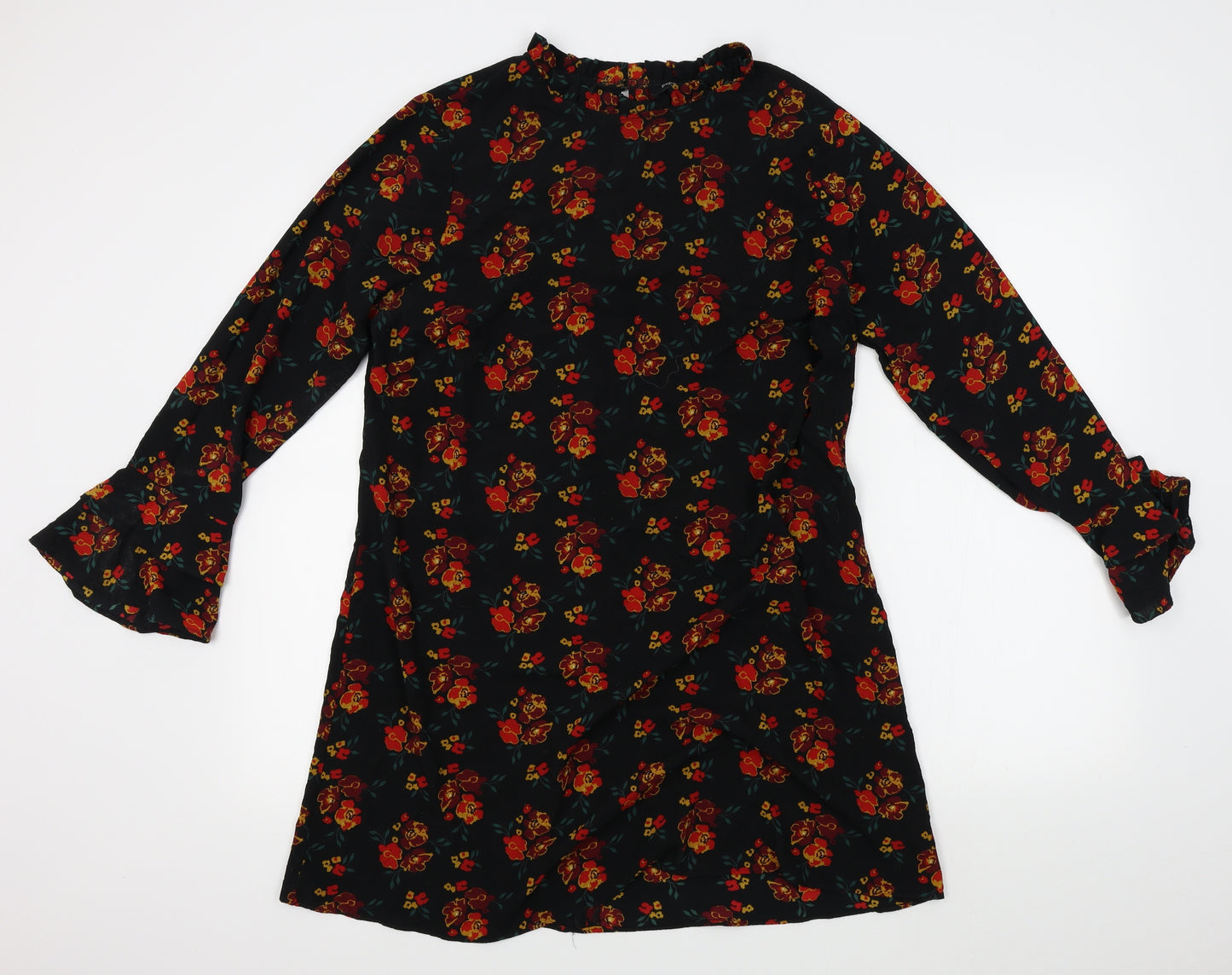 Papaya Womens Black Floral  A-Line  Size 16