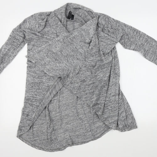 izabel Womens Grey   Wrap Jumper Size 10