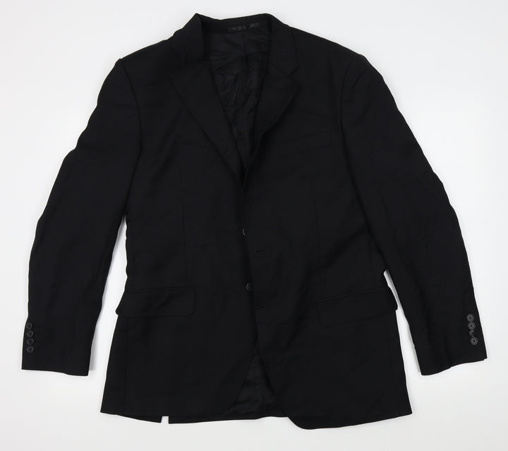 Lanificio Mens Black Jacket Suit Jacket One Size