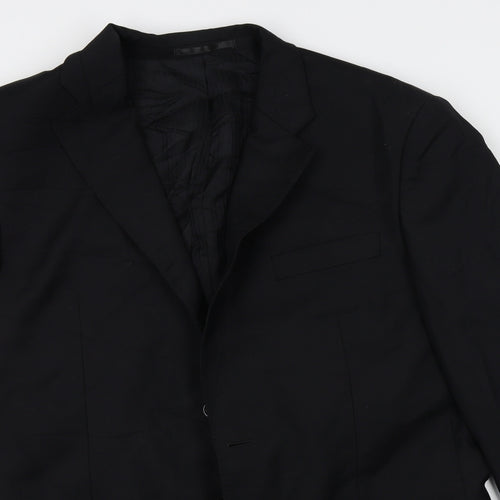 Lanificio Mens Black   Jacket Suit Jacket One Size