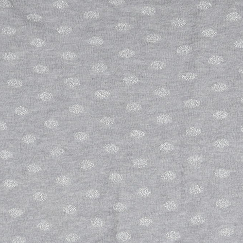 Mango Womens Grey Polka Dot  Pullover Jumper Size M