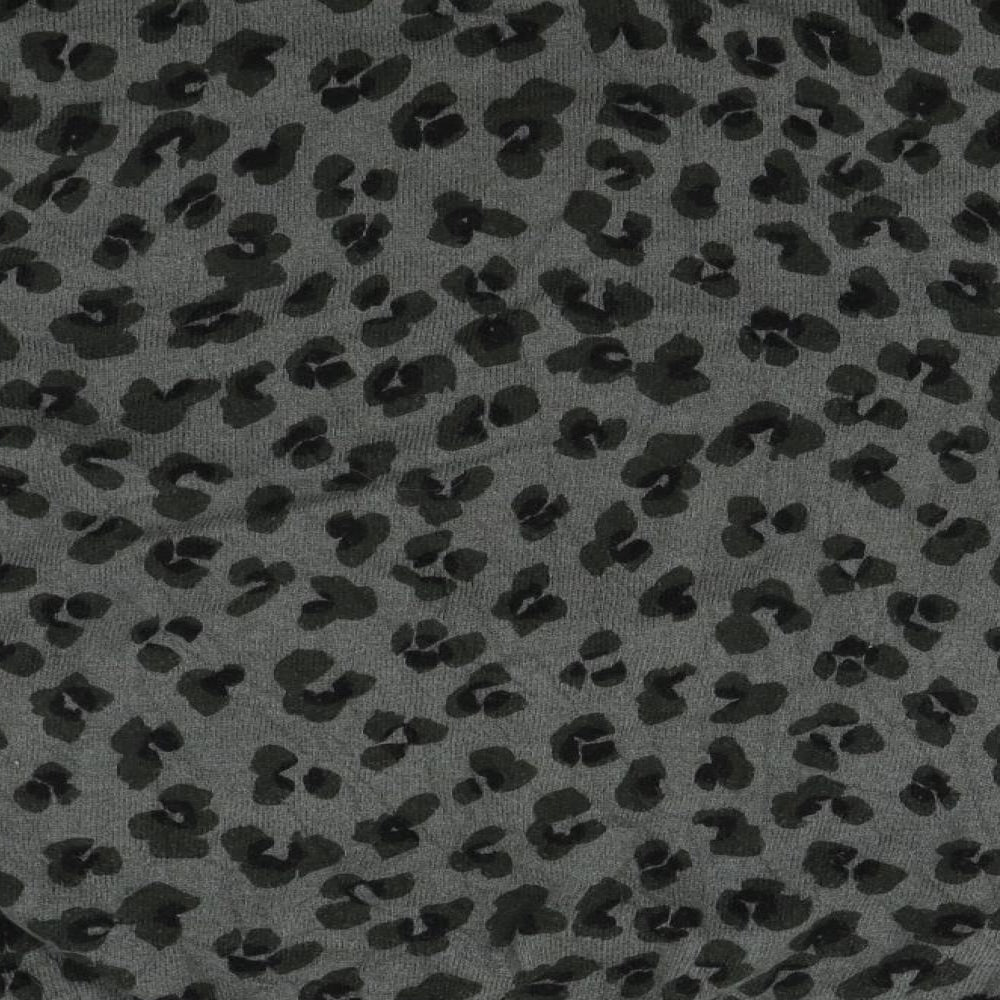 Mint Velvet Womens Grey Animal Print  Pullover Jumper Size L