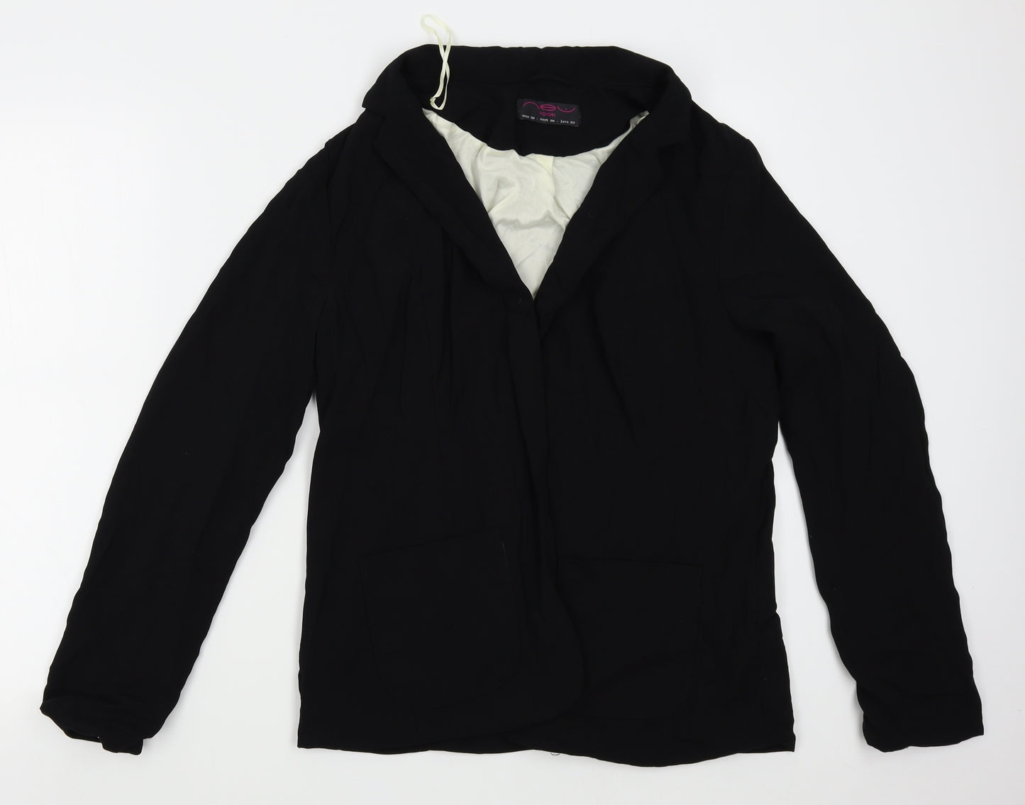 New Look Womens Black   Jacket Blazer Size 14