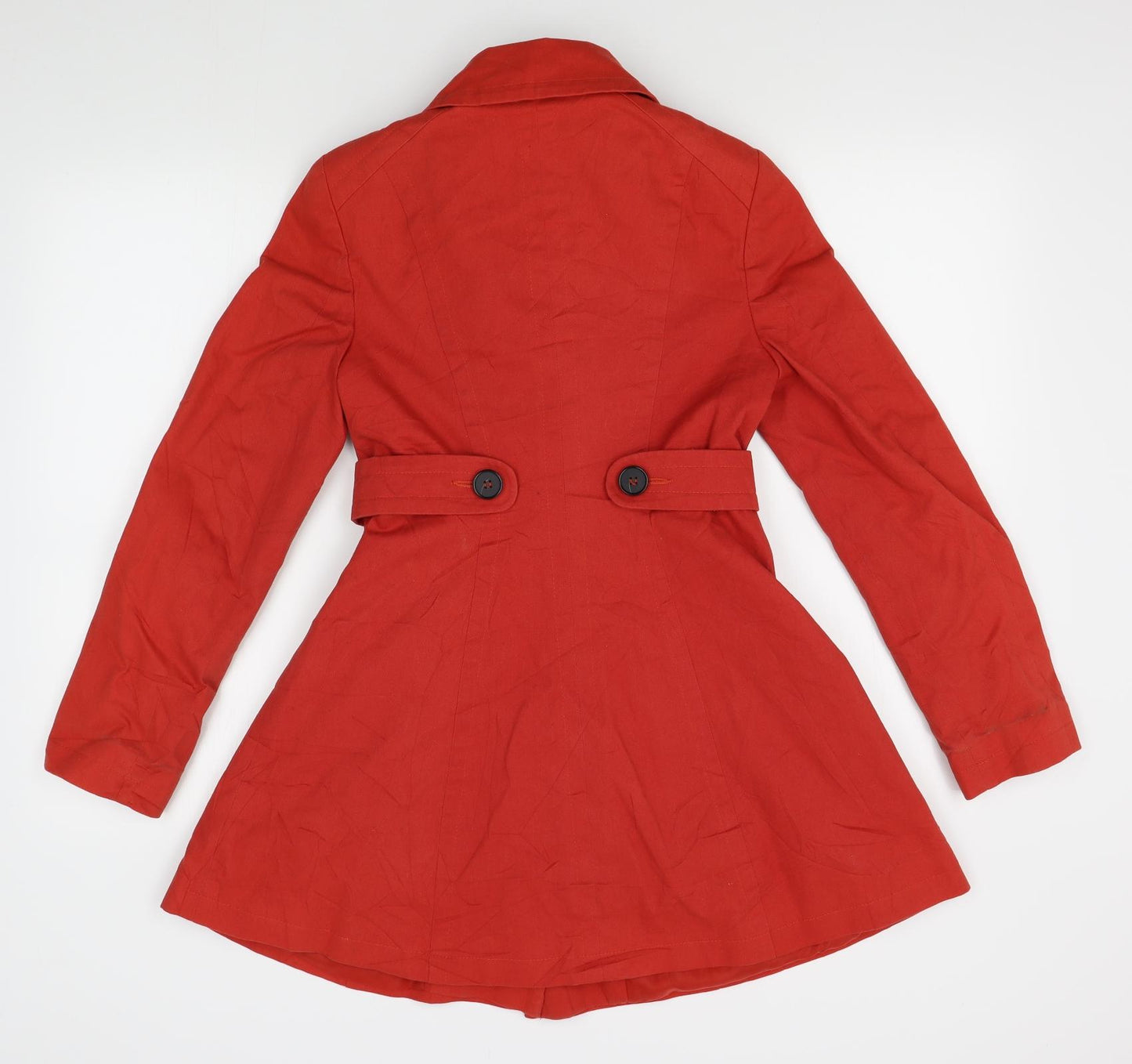 Oasis Womens Red   Overcoat Coat Size XS