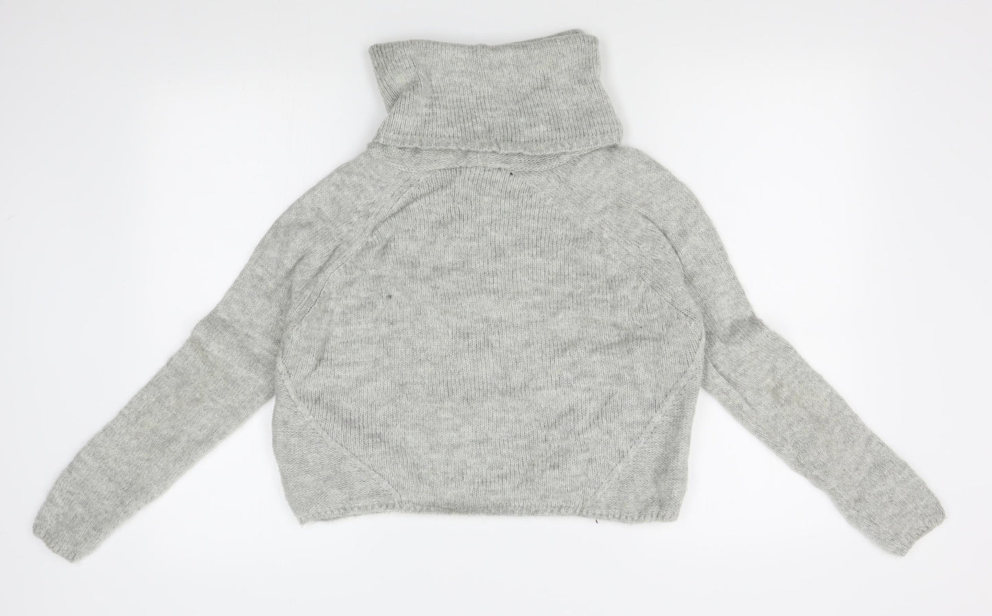 New Look Womens Grey   Pullover Jumper Size 12  - cropped