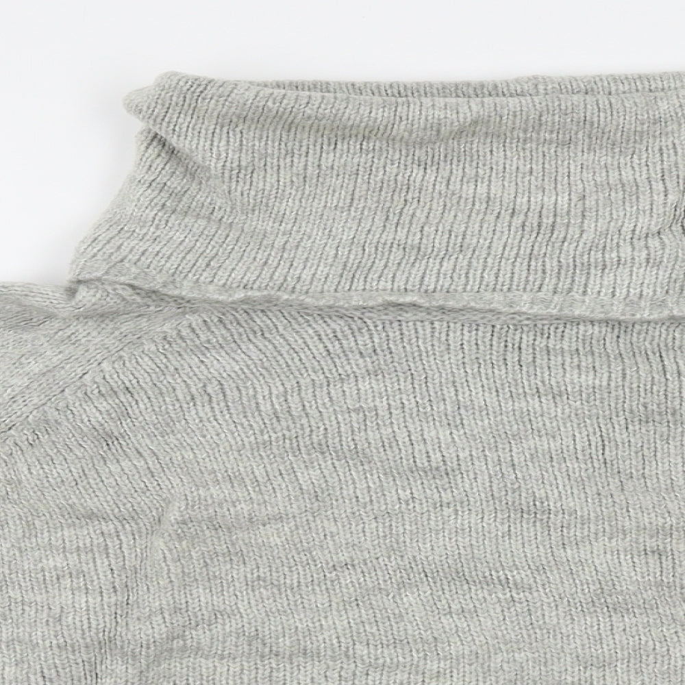 New Look Womens Grey   Pullover Jumper Size 12  - cropped