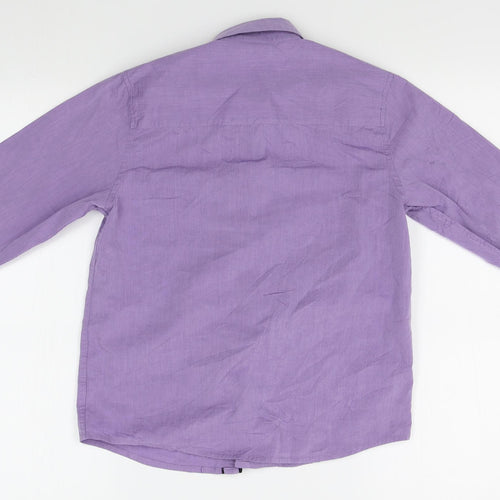 NEXT Mens Purple    Button-Up One Size