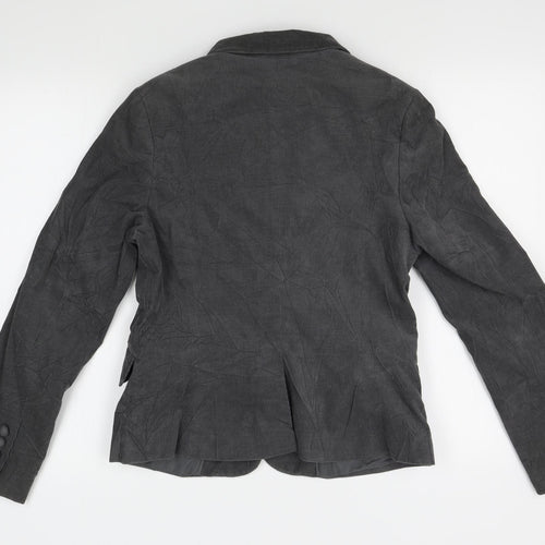 H&M Womens Grey   Jacket Blazer Size 12