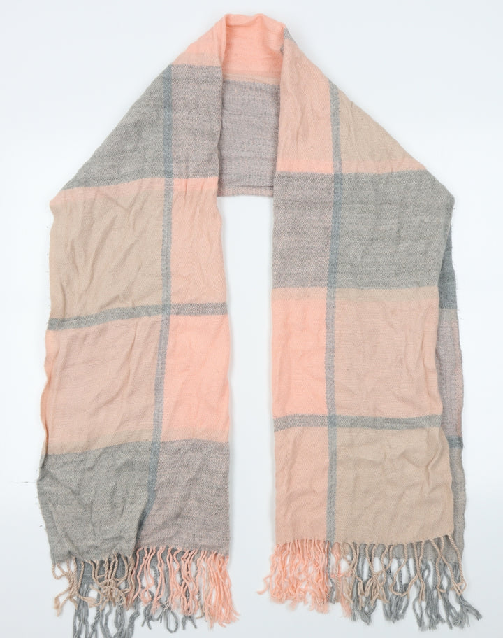Preworn Womens Grey Plaid   Scarf