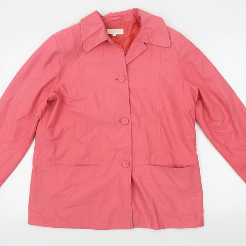 M&S Womens Pink   Jacket Blazer Size 16