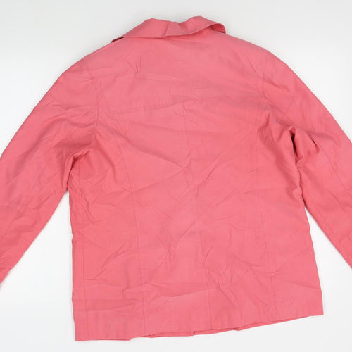M&S Womens Pink   Jacket Blazer Size 16