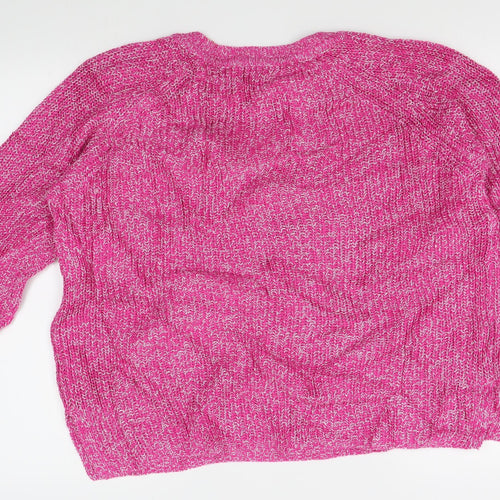 Nutmeg Womens Pink   Pullover Jumper Size 14