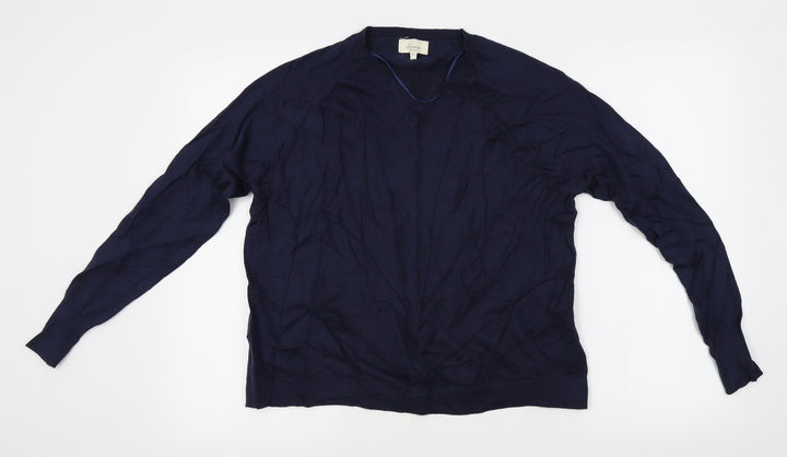 Linea Womens Blue Pullover Jumper Size S