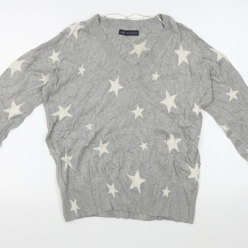 M&S Womens Grey   Pullover Jumper Size M