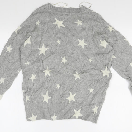 M&S Womens Grey   Pullover Jumper Size M