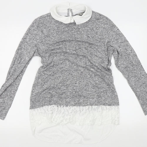 TU Womens Grey   Pullover Jumper Size 14