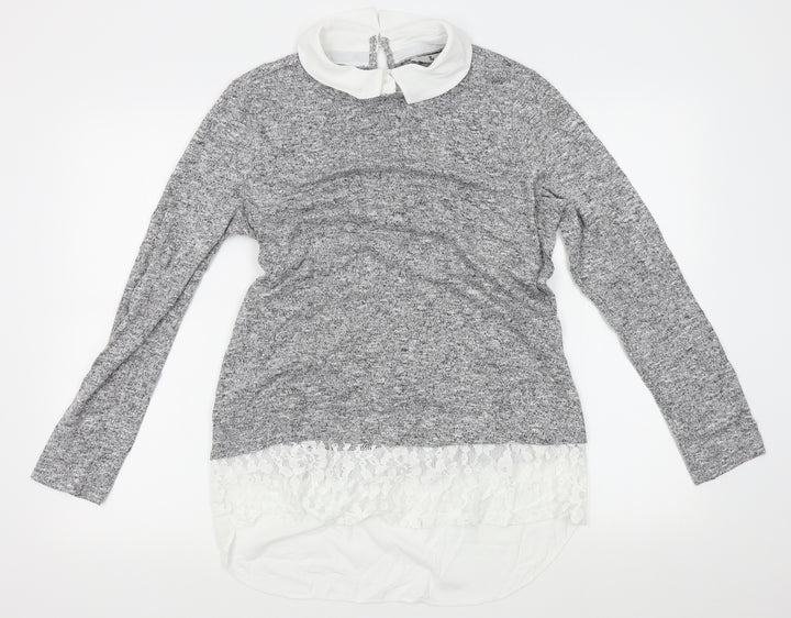 TU Womens Grey   Pullover Jumper Size 14