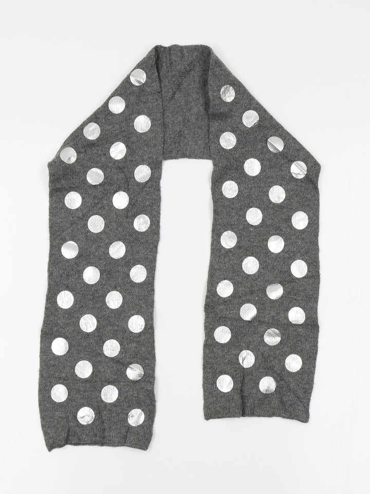 Preworn Girls Grey Polka Dot Scarf Scarves & Wraps One Size
