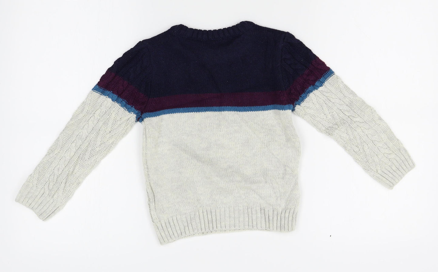 F&F Boys Grey   Pullover Jumper Size 3-4 Years