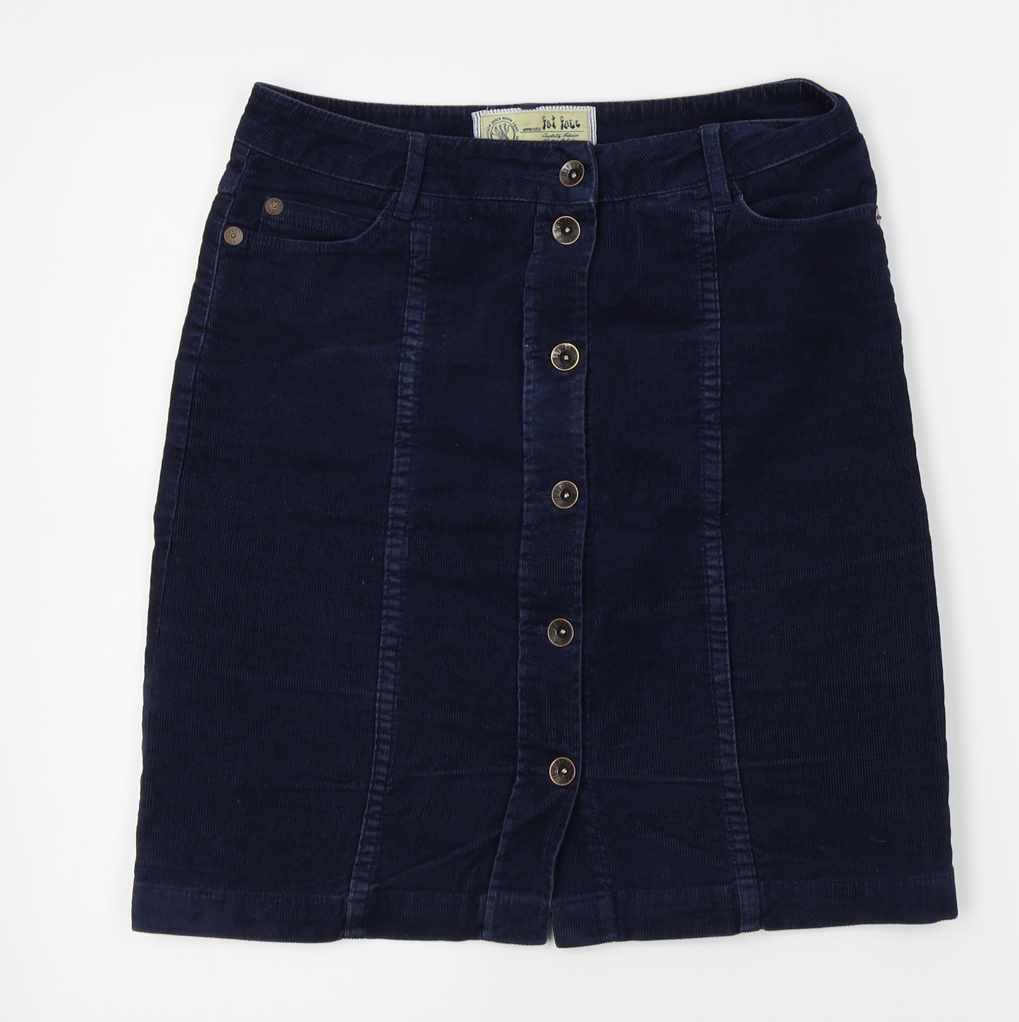Fat Face Womens Blue   Straight & Pencil Skirt Size 6
