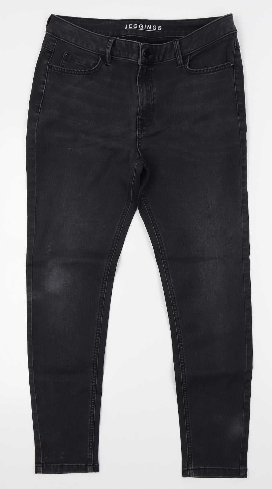 M&S Womens Grey   Jegging Jeans Size 14 L23 in