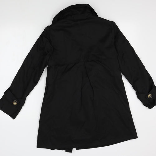 New Look Womens Black   Overcoat Coat Size 10