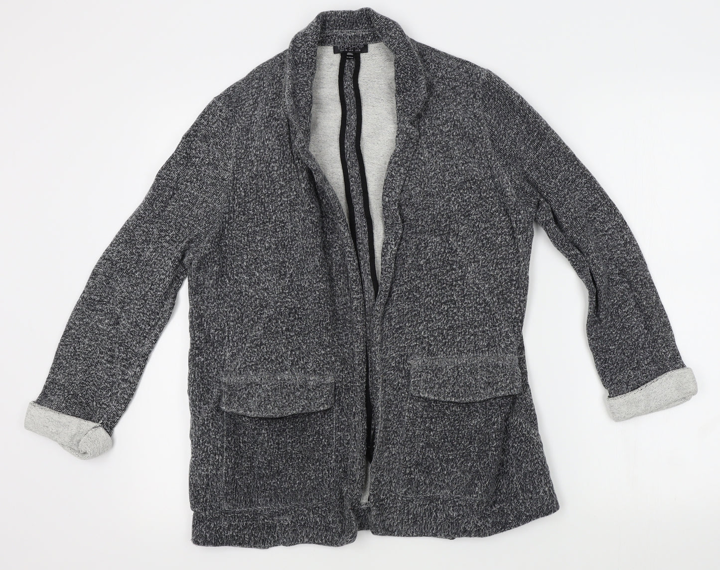 Topshop Womens Grey   Cardigan Jumper Size 10