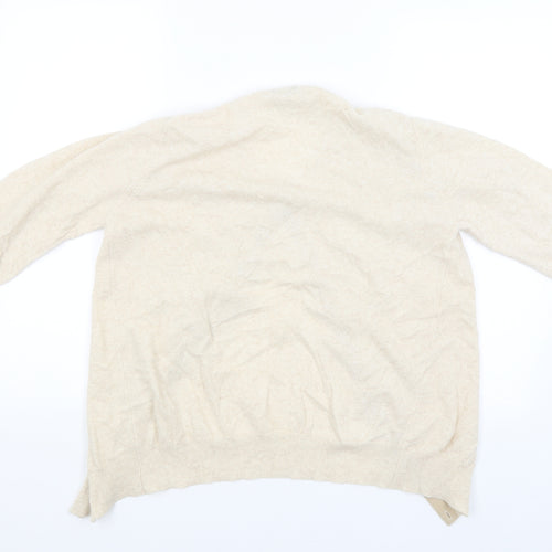 United Colors of Benetton Womens Beige   Cardigan Jumper Size M
