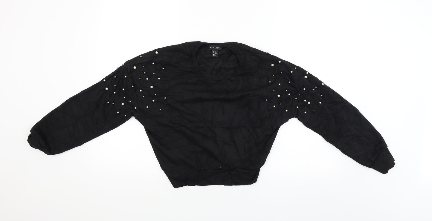 New Look Womens Black   Pullover Jumper Size 8