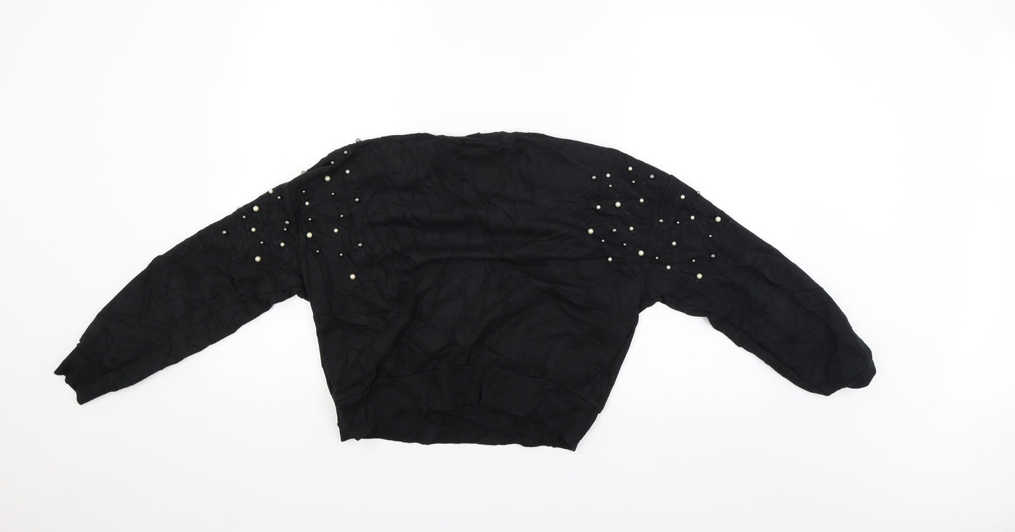 New Look Womens Black   Pullover Jumper Size 8