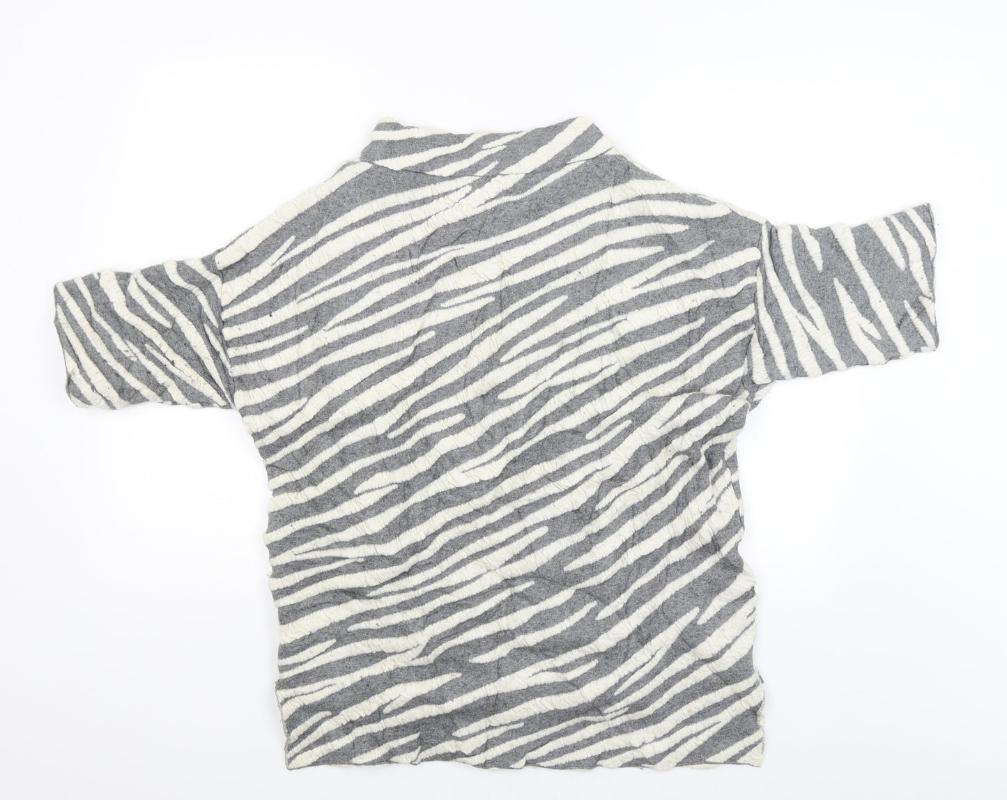 French Connection Womens Grey Striped  Pullover Jumper Size XS