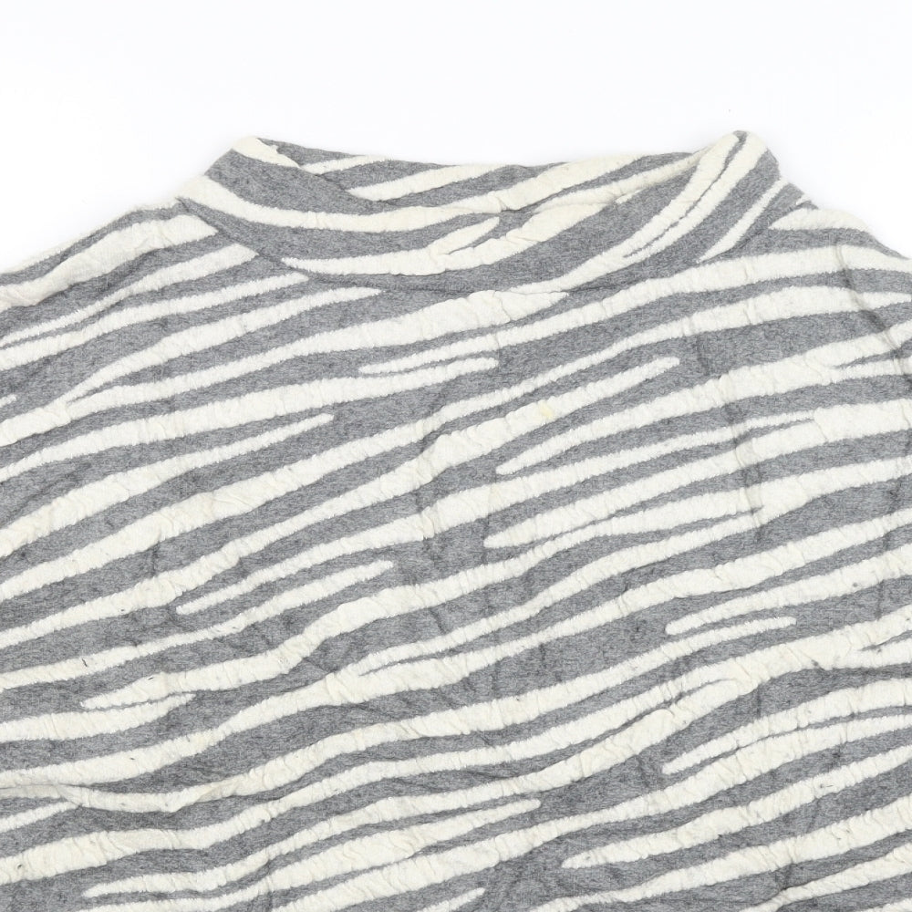 French Connection Womens Grey Striped  Pullover Jumper Size XS