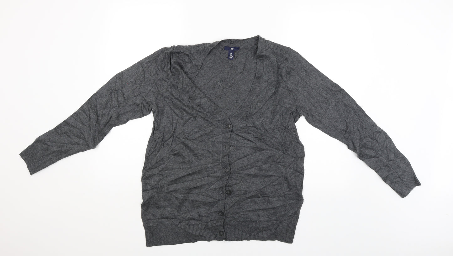Gap Womens Grey   Cardigan Jumper Size L